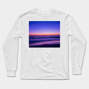 Blue Ocean Waves Long Sleeve T-Shirt